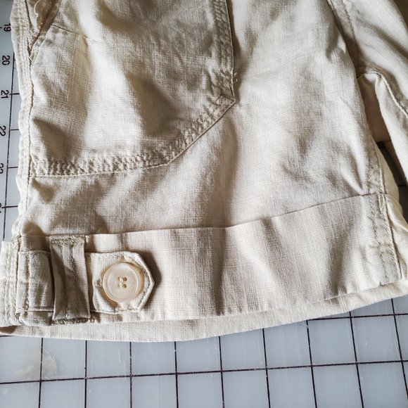 Roxy Women's Yellow Shorts with Eyelet Lace in size 00 - Picture 5 of 6